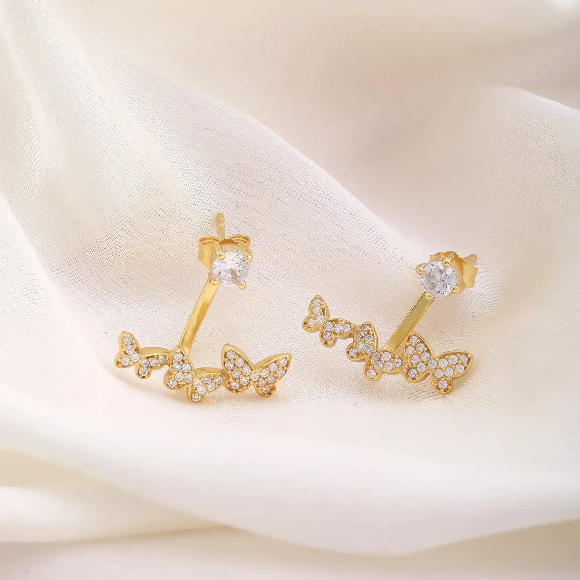 BUTTERFLY TRIO EARRING