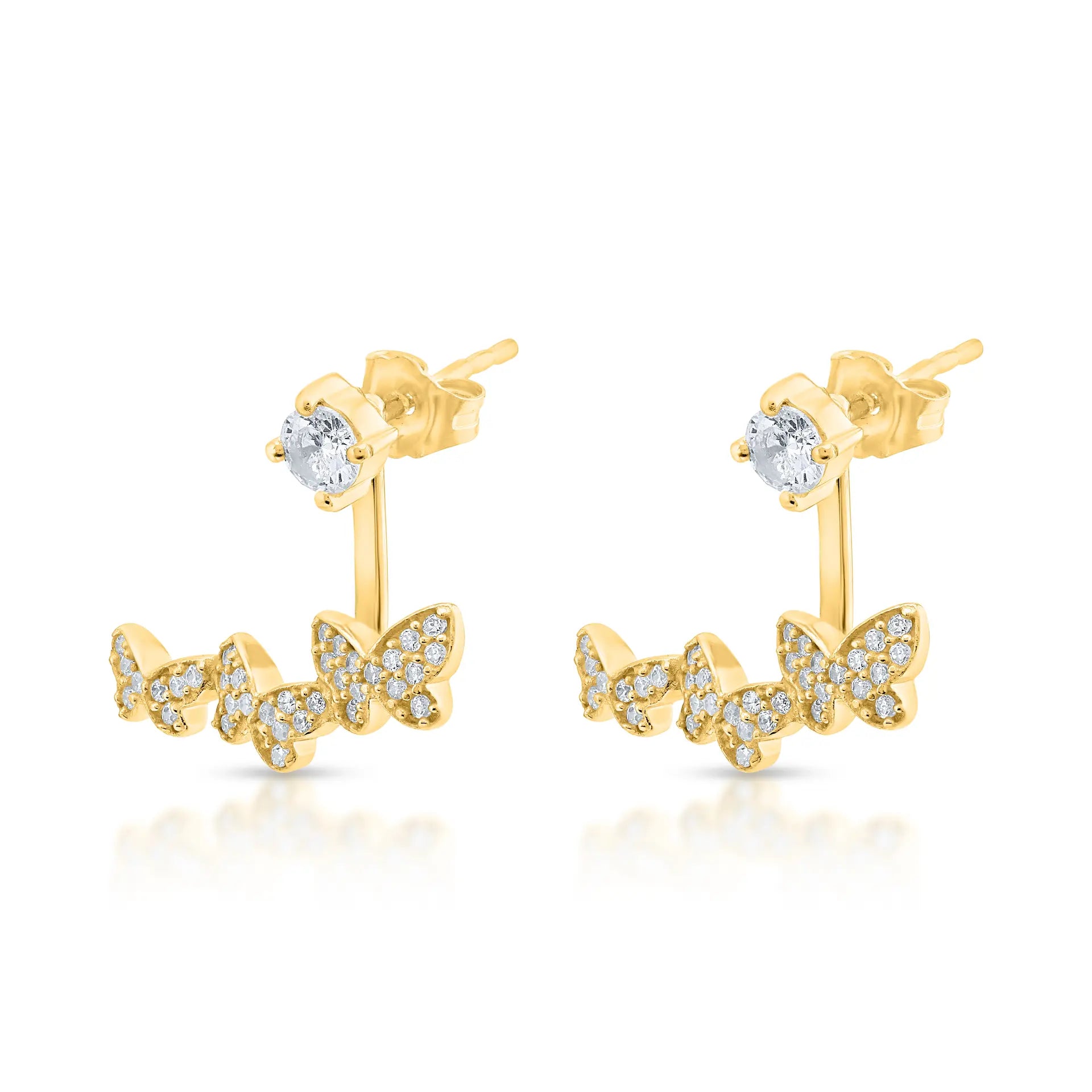 BUTTERFLY TRIO EARRING