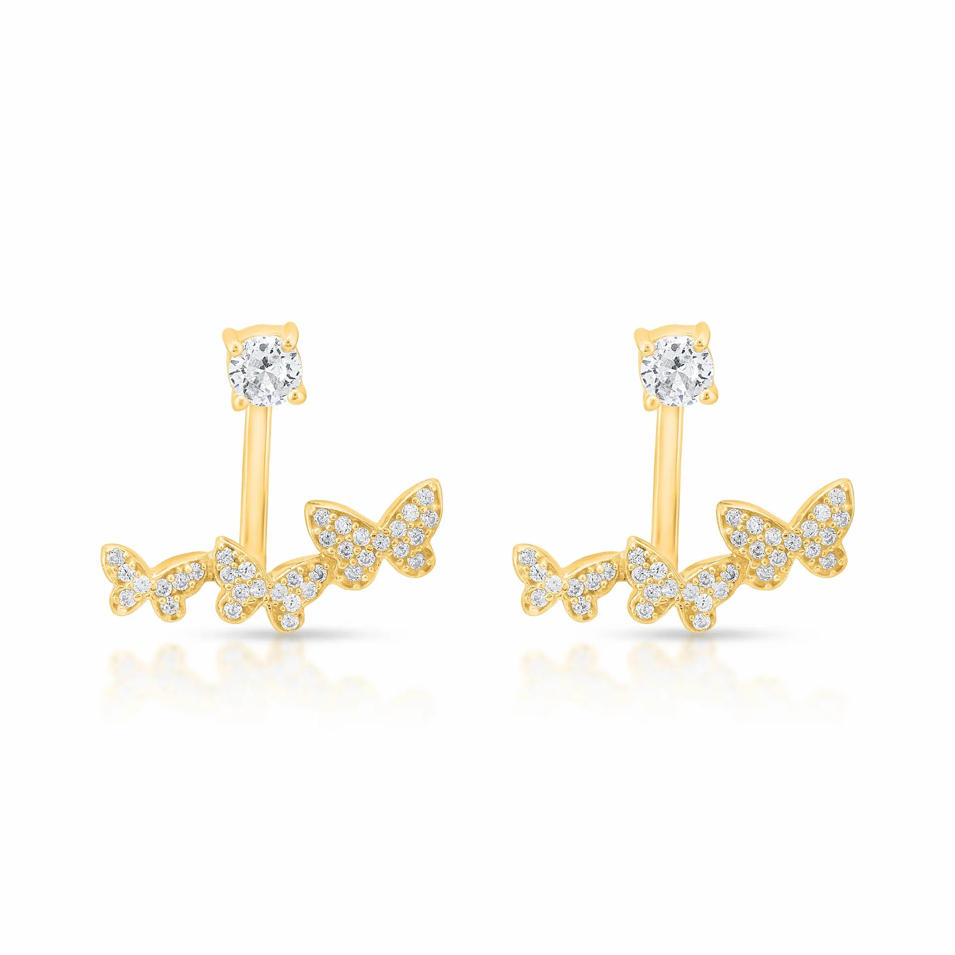 BUTTERFLY TRIO EARRING