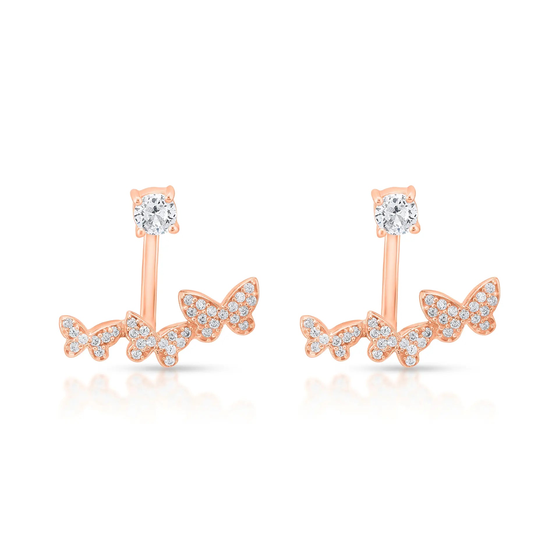 BUTTERFLY TRIO EARRING
